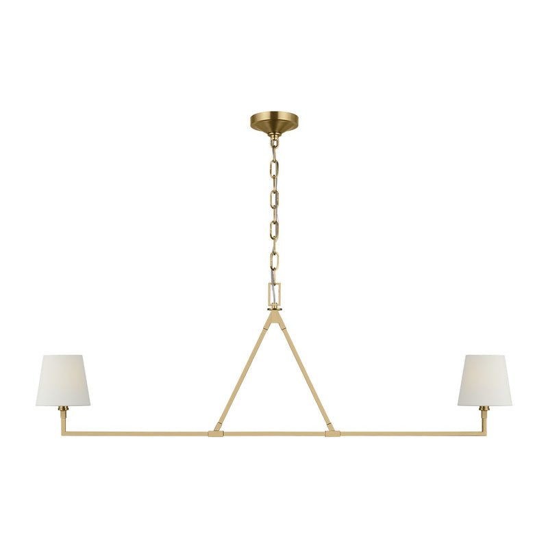 Visual Comfort Studio - CC1732BBS - Two Light Linear Chandelier - Perth - Burnished Brass
