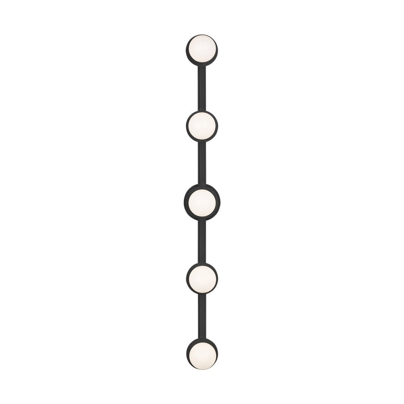 Visual Comfort Studio - KWL1165MBK - Five Light Vanity - Nodes - Midnight Black