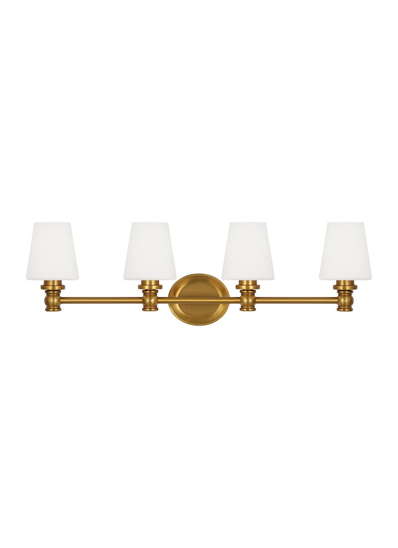 Visual Comfort Studio - VS22104BBS - Four Light Vanity - Xavierre - Burnished Brass