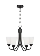 Generation Lighting - 3120205EN3-112 - Five Light Chandelier - Seville - Midnight Black