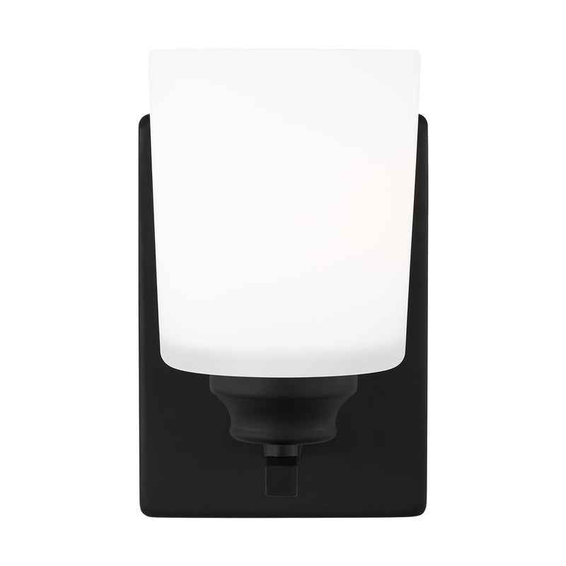 Generation Lighting - 4120901-112 - One Light Wall / Bath Sconce - Vinton - Midnight Black