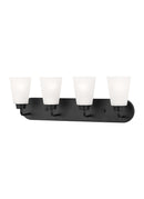 Generation Lighting - 4415204EN3-112 - Four Light Wall / Bath - Kerrville - Midnight Black