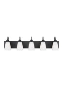 Generation Lighting - 4420205EN3-112 - Five Light Wall / Bath - Seville - Midnight Black