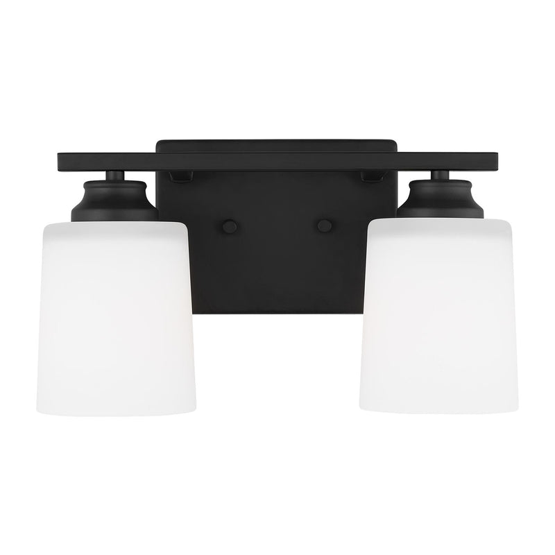 Generation Lighting - 4420902-112 - Two Light Wall / Bath Sconce - Vinton - Midnight Black