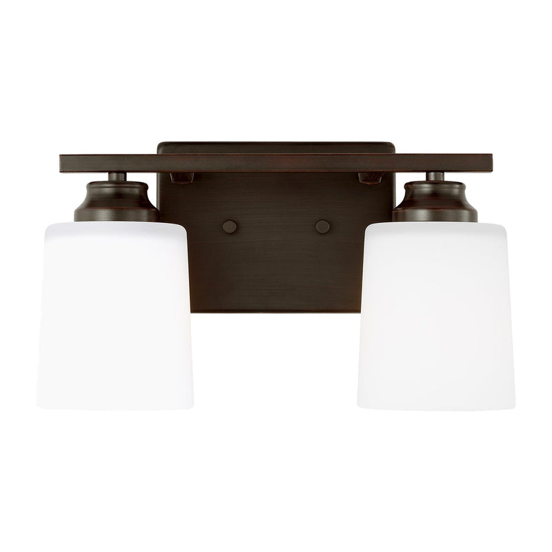 Generation Lighting - 4420902-710 - Two Light Wall / Bath Sconce - Vinton - Bronze