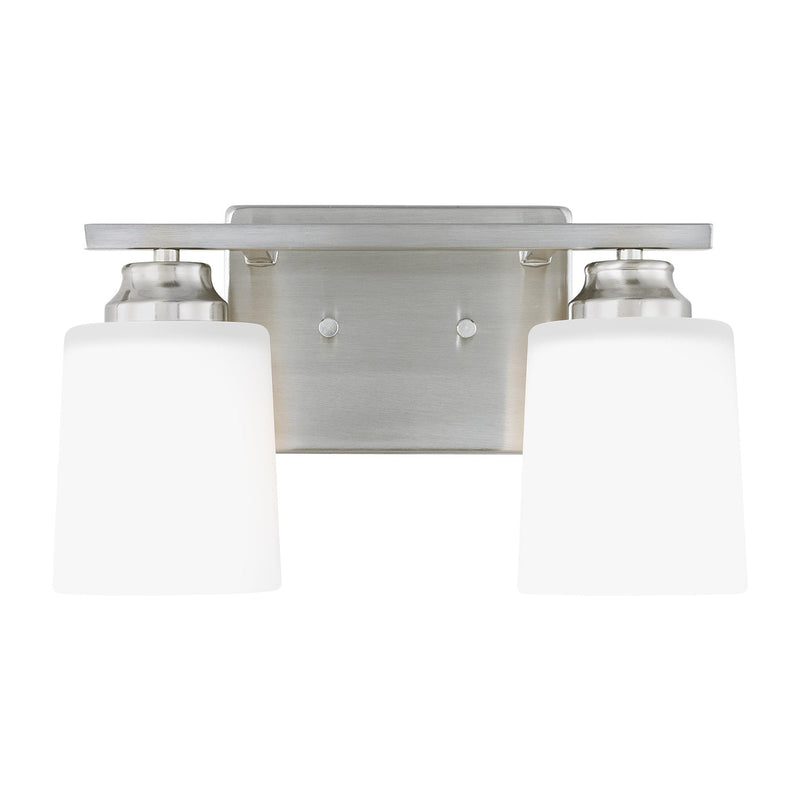 Generation Lighting - 4420902-962 - Two Light Wall / Bath Sconce - Vinton - Brushed Nickel