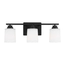 Generation Lighting - 4420903-112 - Three Light Wall / Bath - Vinton - Midnight Black