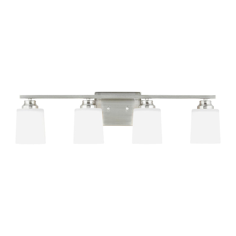 Generation Lighting - 4420904-962 - Four Light Wall / Bath Sconce - Vinton - Brushed Nickel