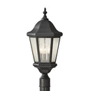 Generation Lighting - OL5907EN/BK - Three Light Outdoor Post Lantern - Martinsville - Black