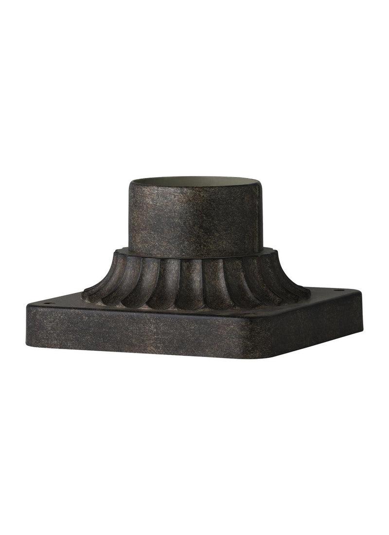 Generation Lighting - PIERMOUNT-SBL - Pier Mount Base - Outdoor Pier Mounts - Sable