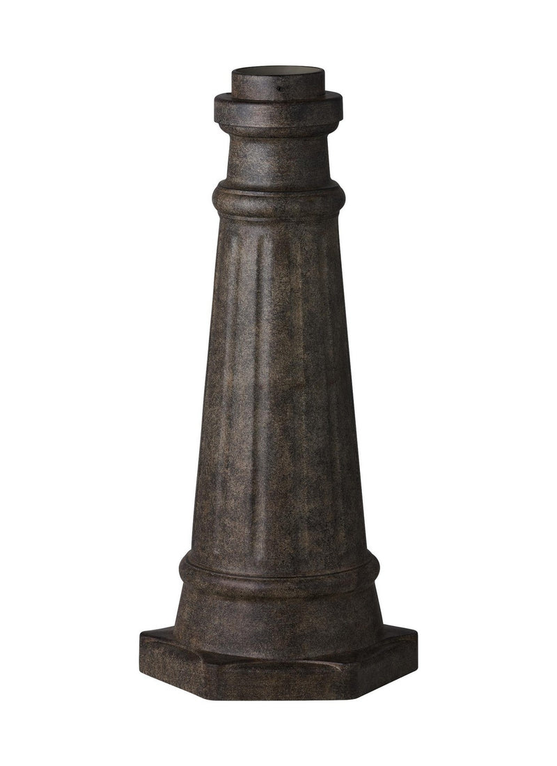 Generation Lighting - POSTBASE-SBL - Post Mount Base - Outdoor Post Base - Sable