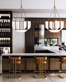 Alora - CH336830VB-UNV - LED Chandelier - Anders - Vintage Brass