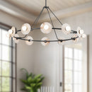 Alora - CH346046UBAR-UNV - LED Chandelier - Dahlia - Urban Bronze/Alabaster