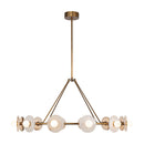 LED Chandelier<br /><span style="color:#4AB0CE;">Entrega: 4-10 dias en USA</span><br /><span style="color:#4AB0CE;font-size:60%;">PREGUNTE POR ENTREGA EN PANAMA</span><br />Collection: Dahlia<br />Finish: Vintage Brass/Alabaster