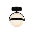 LED Flush Mount<br /><span style="color:#4AB0CE;">Entrega: 4-10 dias en USA</span><br /><span style="color:#4AB0CE;font-size:60%;">PREGUNTE POR ENTREGA EN PANAMA</span><br />Collection: Globo<br />Finish: Matte Black