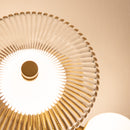 Alora - FM417604BGCR-UNV - LED Flush Mount - Hera - Brushed Gold/Clear Ribbed Glass