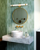 Alora - WV324230VBGO-UNV - LED Wall/Vanity - Madison - Vintage Brass/Glossy Opal