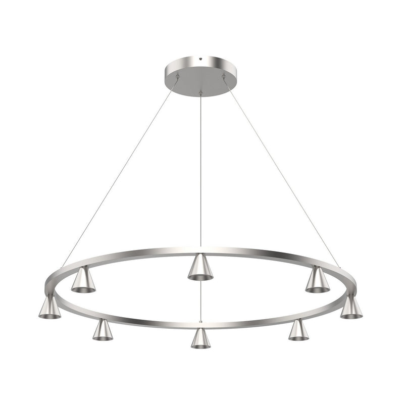 LED Chandelier<br /><span style="color:#4AB0CE;">Entrega: 4-10 dias en USA</span><br /><span style="color:#4AB0CE;font-size:60%;">PREGUNTE POR ENTREGA EN PANAMA</span><br />Collection: Dune<br />Finish: Brushed Nickel