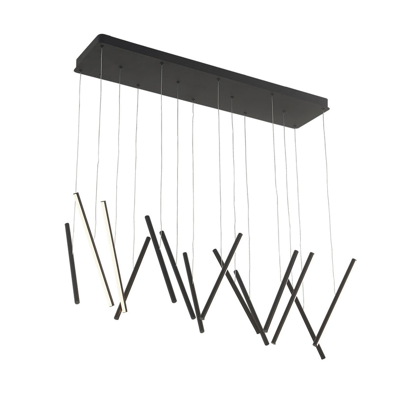 LED Linear Pendant<br /><span style="color:#4AB0CE;">Entrega: 4-10 dias en USA</span><br /><span style="color:#4AB0CE;font-size:60%;">PREGUNTE POR ENTREGA EN PANAMA</span><br />Collection: Chute<br />Finish: Black