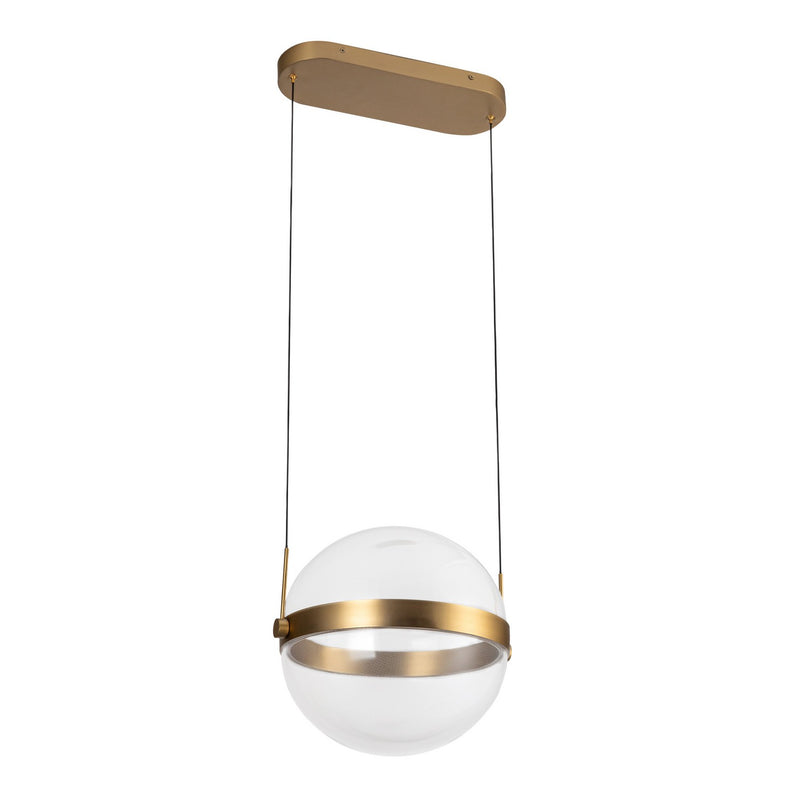 LED Pendant<br /><span style="color:#4AB0CE;">Entrega: 4-10 dias en USA</span><br /><span style="color:#4AB0CE;font-size:60%;">PREGUNTE POR ENTREGA EN PANAMA</span><br />Collection: Pisces<br />Finish: Brushed Gold/Light Guide