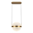 LED Pendant<br /><span style="color:#4AB0CE;">Entrega: 4-10 dias en USA</span><br /><span style="color:#4AB0CE;font-size:60%;">PREGUNTE POR ENTREGA EN PANAMA</span><br />Collection: Pisces<br />Finish: Brushed Gold/Light Guide