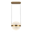 LED Pendant<br /><span style="color:#4AB0CE;">Entrega: 4-10 dias en USA</span><br /><span style="color:#4AB0CE;font-size:60%;">PREGUNTE POR ENTREGA EN PANAMA</span><br />Collection: Pisces<br />Finish: Brushed Gold/Light Guide