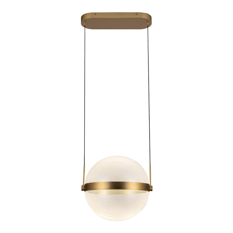 LED Pendant<br /><span style="color:#4AB0CE;">Entrega: 4-10 dias en USA</span><br /><span style="color:#4AB0CE;font-size:60%;">PREGUNTE POR ENTREGA EN PANAMA</span><br />Collection: Pisces<br />Finish: Brushed Gold/Light Guide