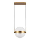 LED Pendant<br /><span style="color:#4AB0CE;">Entrega: 4-10 dias en USA</span><br /><span style="color:#4AB0CE;font-size:60%;">PREGUNTE POR ENTREGA EN PANAMA</span><br />Collection: Pisces<br />Finish: Brushed Gold/Light Guide