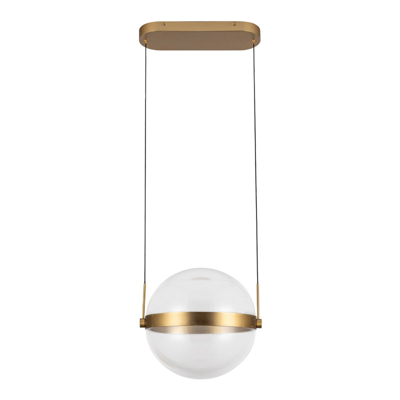 LED Pendant<br /><span style="color:#4AB0CE;">Entrega: 4-10 dias en USA</span><br /><span style="color:#4AB0CE;font-size:60%;">PREGUNTE POR ENTREGA EN PANAMA</span><br />Collection: Pisces<br />Finish: Brushed Gold/Light Guide