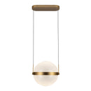 LED Pendant<br /><span style="color:#4AB0CE;">Entrega: 4-10 dias en USA</span><br /><span style="color:#4AB0CE;font-size:60%;">PREGUNTE POR ENTREGA EN PANAMA</span><br />Collection: Pisces<br />Finish: Brushed Gold/Light Guide