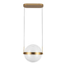 LED Pendant<br /><span style="color:#4AB0CE;">Entrega: 4-10 dias en USA</span><br /><span style="color:#4AB0CE;font-size:60%;">PREGUNTE POR ENTREGA EN PANAMA</span><br />Collection: Pisces<br />Finish: Brushed Gold/Light Guide