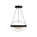 Kuzco Lighting - PD76312-BK/OP-UNV - LED Pendant - Virgo - Black/Opal Glass