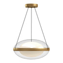Kuzco Lighting - PD76316-BG/OP-UNV - LED Pendant - Virgo - Brushed Gold/Opal Glass
