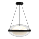 LED Pendant<br /><span style="color:#4AB0CE;">Entrega: 4-10 dias en USA</span><br /><span style="color:#4AB0CE;font-size:60%;">PREGUNTE POR ENTREGA EN PANAMA</span><br />Collection: Virgo<br />Finish: Black/Opal Glass