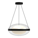 LED Pendant<br /><span style="color:#4AB0CE;">Entrega: 3-4 semanas en USA</span><br /><span style="color:#4AB0CE;font-size:60%;">PREGUNTE POR ENTREGA EN PANAMA</span><br />Collection: Virgo<br />Finish: Black/Opal Glass