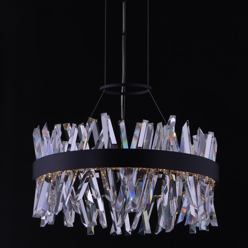 Allegri - 030254-052 - LED Pendant - Glacier - Matte Balck