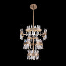 Allegri - 030259-038 - LED Foyer Pendant - Glacier - Brushed Champagne Gold