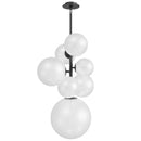 Avenue Lighting - HF4277-BK-WHT - Seven Light Pendant - Delilah - Black