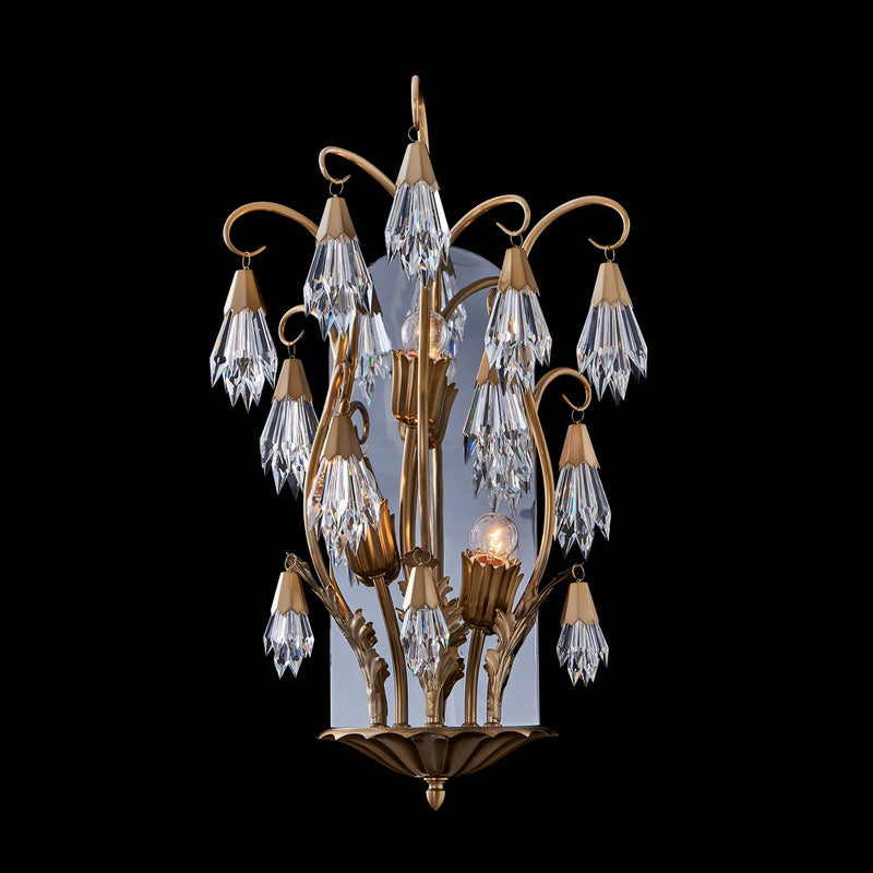 Allegri - 040323-044-FR001 - Three Light Wall Sconce - Tulipani - Winter Brass