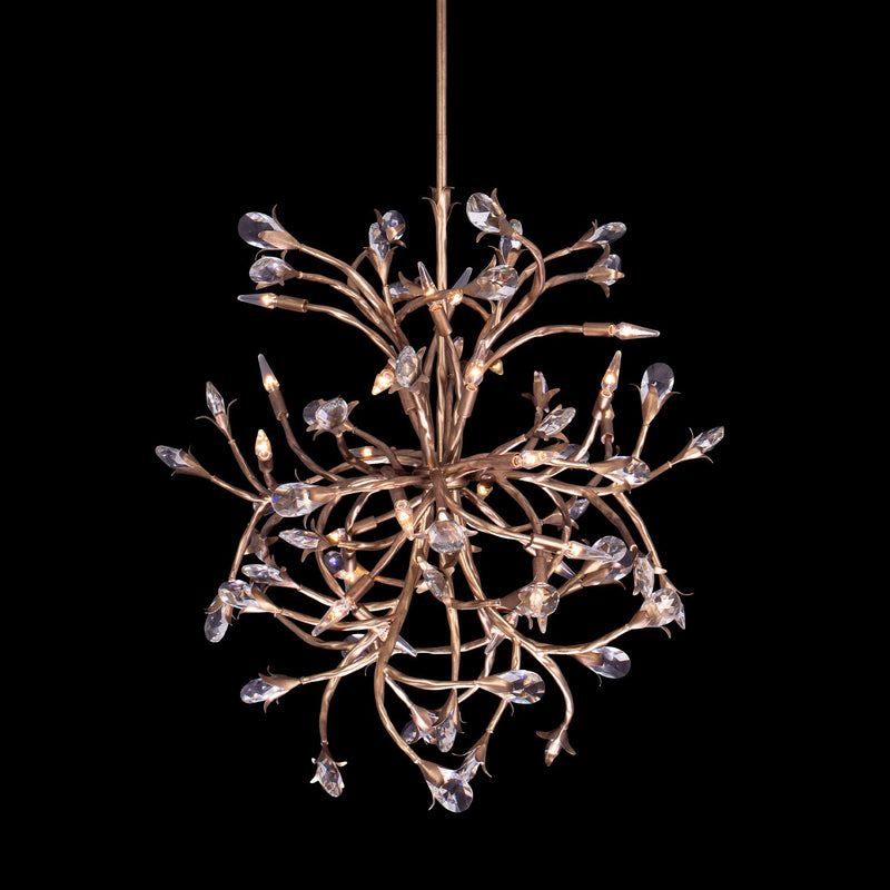 Allegri - 041451-065-FR001 - 24 Light Chandelier - Fiore - Pearlized Antique Brass