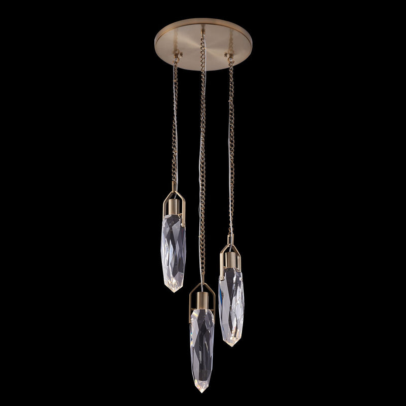 Allegri - 042055-044-FR001 - LED Pendant - Diamante - Winter Brass