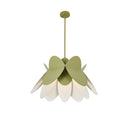Kalco - 517056WG - One Light Pendant - Flor - White and Green