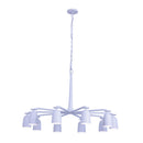 Kalco - 520272MW - Ten Light Chandelier - Gabardine - Matte White