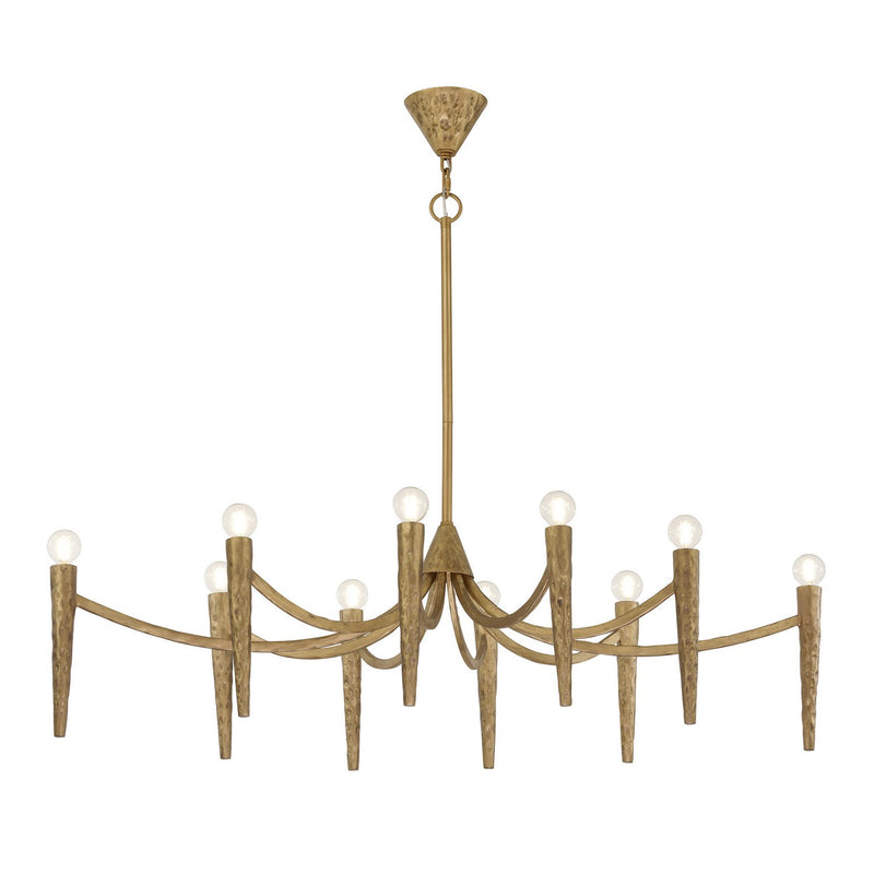 Ten Light Linear Chandelier<br /><span style="color:#4AB0CE;">Entrega: 4-10 dias en USA</span><br /><span style="color:#4AB0CE;font-size:60%;">PREGUNTE POR ENTREGA EN PANAMA</span><br />Collection: Belleza<br />Finish: Spumante