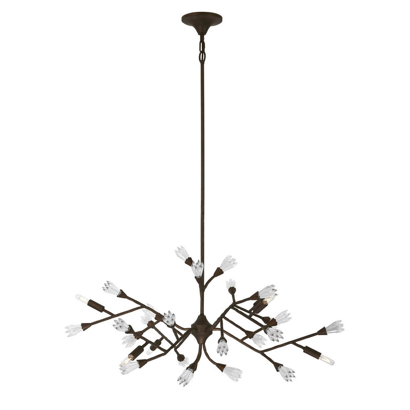 Six Light Chandelier<br /><span style="color:#4AB0CE;">Entrega: 4-10 dias en USA</span><br /><span style="color:#4AB0CE;font-size:60%;">PREGUNTE POR ENTREGA EN PANAMA</span><br />Collection: Malinda<br />Finish: Bark