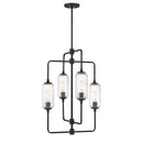 Four Light Chandelier<br /><span style="color:#4AB0CE;">Entrega: 4-10 dias en USA</span><br /><span style="color:#4AB0CE;font-size:60%;">PREGUNTE POR ENTREGA EN PANAMA</span><br />Collection: Holton<br />Finish: Matte Black