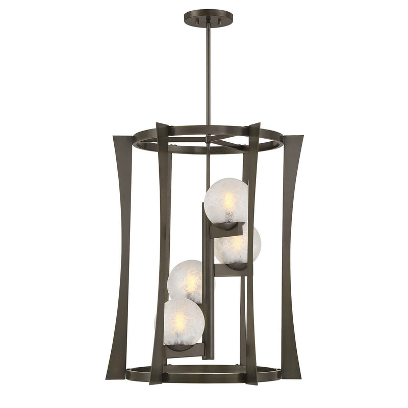 Four Light Pendant<br /><span style="color:#4AB0CE;">Entrega: 4-10 dias en USA</span><br /><span style="color:#4AB0CE;font-size:60%;">PREGUNTE POR ENTREGA EN PANAMA</span><br />Collection: Darien<br />Finish: Mediterranean Bronze