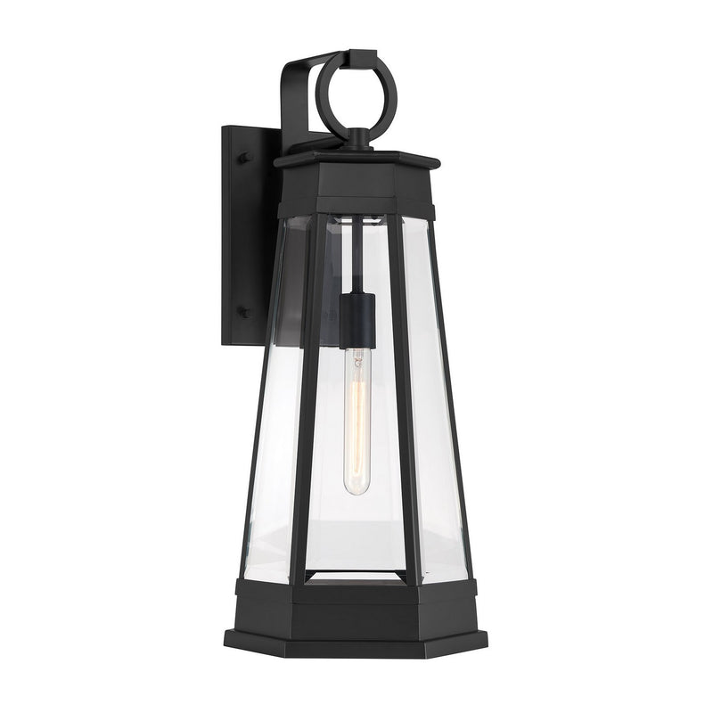 One Light Outdoor Wall Lantern<br /><span style="color:#4AB0CE;">Entrega: 4-10 dias en USA</span><br /><span style="color:#4AB0CE;font-size:60%;">PREGUNTE POR ENTREGA EN PANAMA</span><br />Collection: Payne<br />Finish: Matte Black