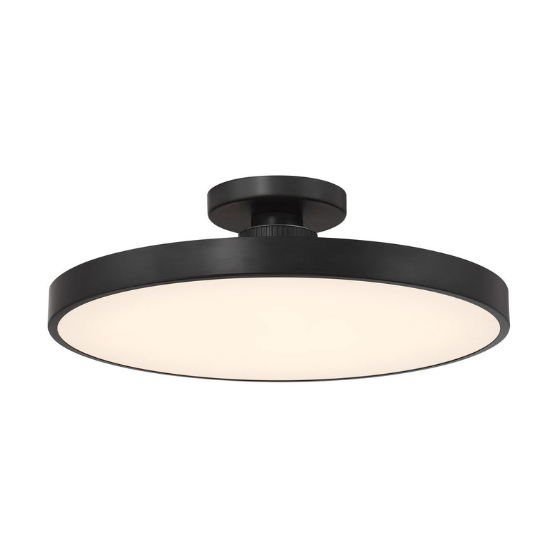 LED Semi-Flush Mount<br /><span style="color:#4AB0CE;">Entrega: 4-10 dias en USA</span><br /><span style="color:#4AB0CE;font-size:60%;">PREGUNTE POR ENTREGA EN PANAMA</span><br />Collection: Thayer<br />Finish: Matte Black