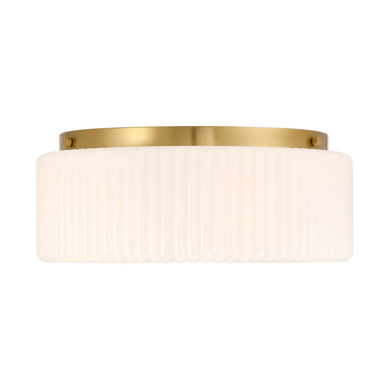 Four Light Flush Mount<br /><span style="color:#4AB0CE;">Entrega: 3-4 semanas en USA</span><br /><span style="color:#4AB0CE;font-size:60%;">PREGUNTE POR ENTREGA EN PANAMA</span><br />Collection: Edgemont<br />Finish: Warm Brass